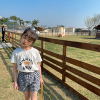 Load image into Gallery viewer, Baby Kid Girls Letters Fruit Animals Expression Print T-Shirts Wholesale 220317449
