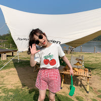 Load image into Gallery viewer, Baby Kid Girls Letters Fruit Animals Expression Print T-Shirts Wholesale 220317449
