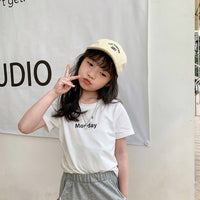 Load image into Gallery viewer, Baby Kid Girls Letters Fruit Animals Expression Print T-Shirts Wholesale 220317449
