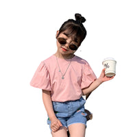 Load image into Gallery viewer, Baby Kid Girls Solid Color T-Shirts Wholesale 220317471
