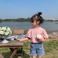 Load image into Gallery viewer, Baby Kid Girls Solid Color T-Shirts Wholesale 220317471
