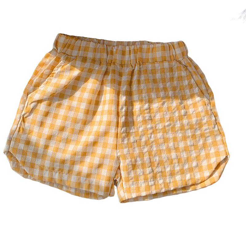Baby Kid Girls Checked Shorts Wholesale 220317569