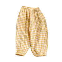 Load image into Gallery viewer, Baby Kid Girls Boys Checked Pants Wholesale 220317584
