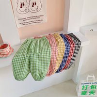 Load image into Gallery viewer, Baby Kid Girls Boys Checked Pants Wholesale 220317584
