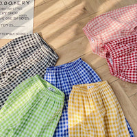 Load image into Gallery viewer, Baby Kid Girls Boys Checked Pants Wholesale 220317584
