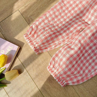 Load image into Gallery viewer, Baby Kid Girls Boys Checked Pants Wholesale 220317584
