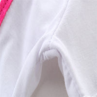 Load image into Gallery viewer, 2 Pieces Set Baby Kid Girls Birthday Letters Tops Rainbow And Bow Skirts Wholesale 22032205
