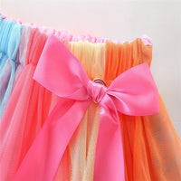 Load image into Gallery viewer, 2 Pieces Set Baby Kid Girls Birthday Letters Tops Rainbow And Bow Skirts Wholesale 22032205
