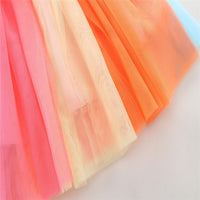 Load image into Gallery viewer, 2 Pieces Set Baby Kid Girls Birthday Letters Tops Rainbow And Bow Skirts Wholesale 22032205
