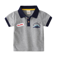 Load image into Gallery viewer, Baby Kid Boys Striped Dinosaur Polo Shirts Wholesale 220322111
