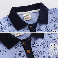 Load image into Gallery viewer, Baby Kid Boys Striped Dinosaur Polo Shirts Wholesale 220322111
