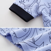 Load image into Gallery viewer, Baby Kid Boys Striped Dinosaur Polo Shirts Wholesale 220322111
