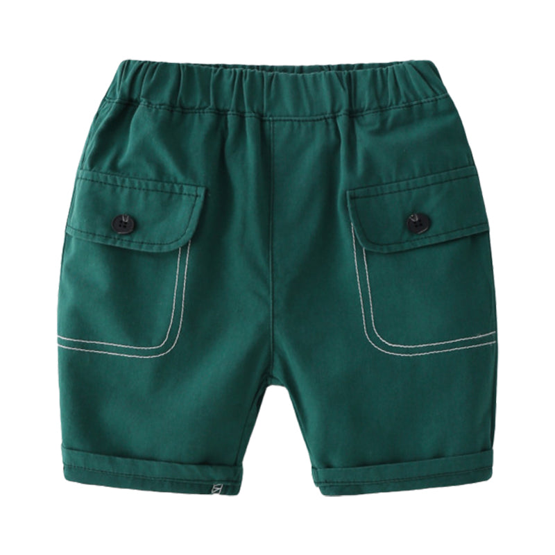 Baby Kid Boys Solid Color Shorts Wholesale 220322117