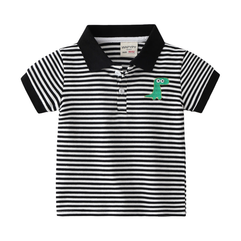 Baby Kid Boys Striped Polo Shirts Wholesale 220322118