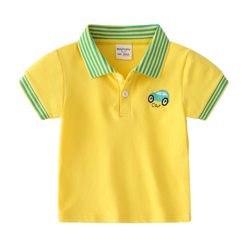 Baby Kid Boys Solid Color Polo Shirts Wholesale 220322129