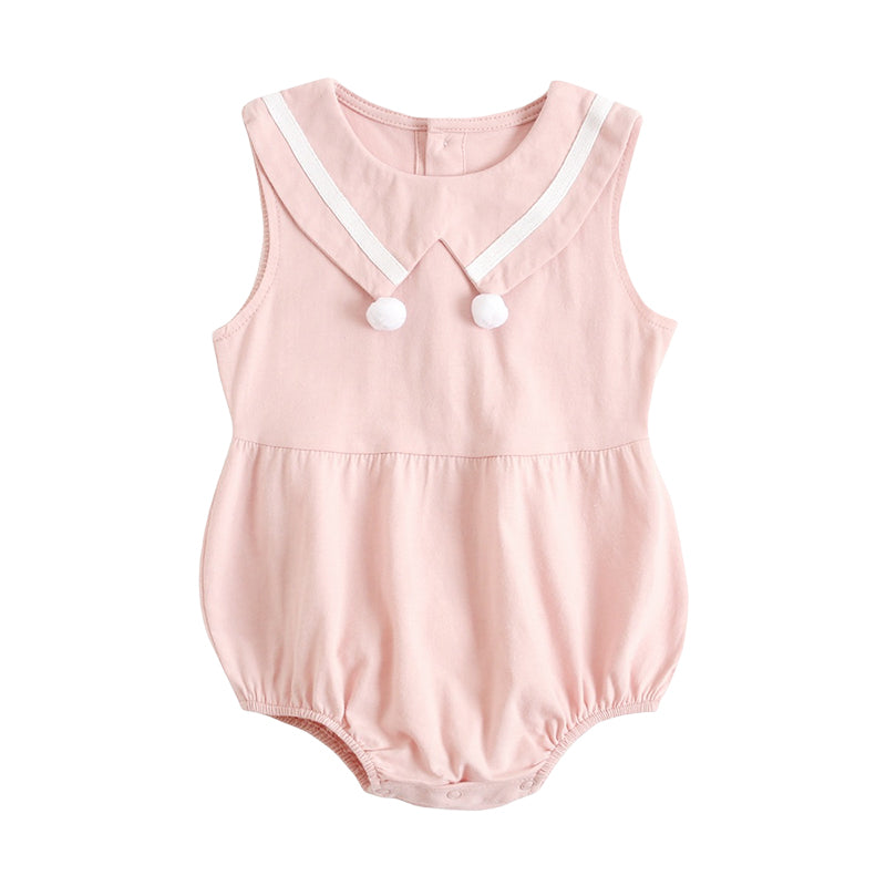 Baby Kid Girls Solid Color Rompers Wholesale 220322132