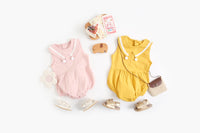 Load image into Gallery viewer, Baby Kid Girls Solid Color Rompers Wholesale 220322132
