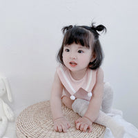 Load image into Gallery viewer, Baby Kid Girls Solid Color Rompers Wholesale 220322132
