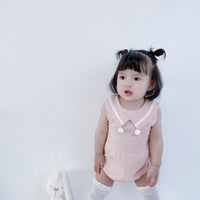 Load image into Gallery viewer, Baby Kid Girls Solid Color Rompers Wholesale 220322132
