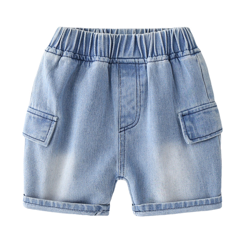 Baby Kid Boys Solid Color Shorts Wholesale 220322142
