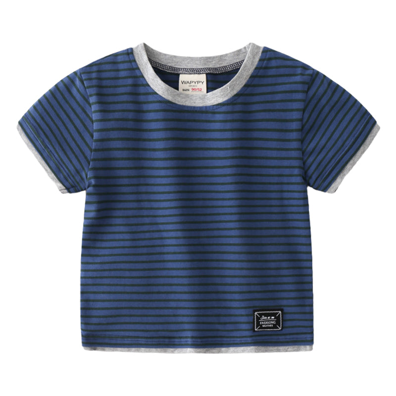 Baby Kid Boys Striped T-Shirts Wholesale 220322144