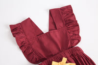Load image into Gallery viewer, Baby Kid Girls Solid Color Bow Rompers Wholesale 22032215
