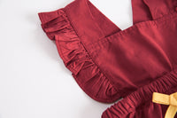 Load image into Gallery viewer, Baby Kid Girls Solid Color Bow Rompers Wholesale 22032215
