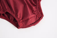 Load image into Gallery viewer, Baby Kid Girls Solid Color Bow Rompers Wholesale 22032215
