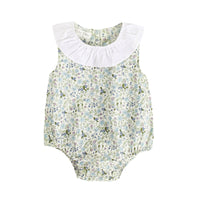 Load image into Gallery viewer, Baby Kid Girls Flower Print Rompers Wholesale 22032217
