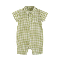 Load image into Gallery viewer, Baby Kid Boys Checked Rompers Wholesale 220322174
