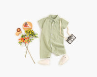 Load image into Gallery viewer, Baby Kid Boys Checked Rompers Wholesale 220322174

