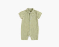 Load image into Gallery viewer, Baby Kid Boys Checked Rompers Wholesale 220322174
