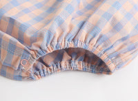 Load image into Gallery viewer, Baby Kid Girls Color-blocking Checked Rompers Wholesale 220322175
