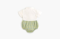 Load image into Gallery viewer, Baby Kid Girls Color-blocking Checked Rompers Wholesale 220322175
