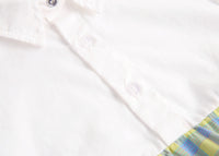 Load image into Gallery viewer, Baby Kid Girls Color-blocking Checked Rompers Wholesale 220322175
