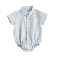 Load image into Gallery viewer, Baby Kid Boys Striped Rompers Wholesale 220322178

