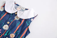 Load image into Gallery viewer, Baby Kid Girls Flower Print Rompers Wholesale 22032218
