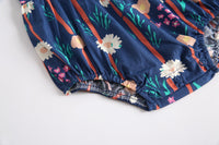 Load image into Gallery viewer, Baby Kid Girls Flower Print Rompers Wholesale 22032218

