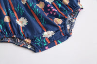 Load image into Gallery viewer, Baby Kid Girls Flower Print Rompers Wholesale 22032218
