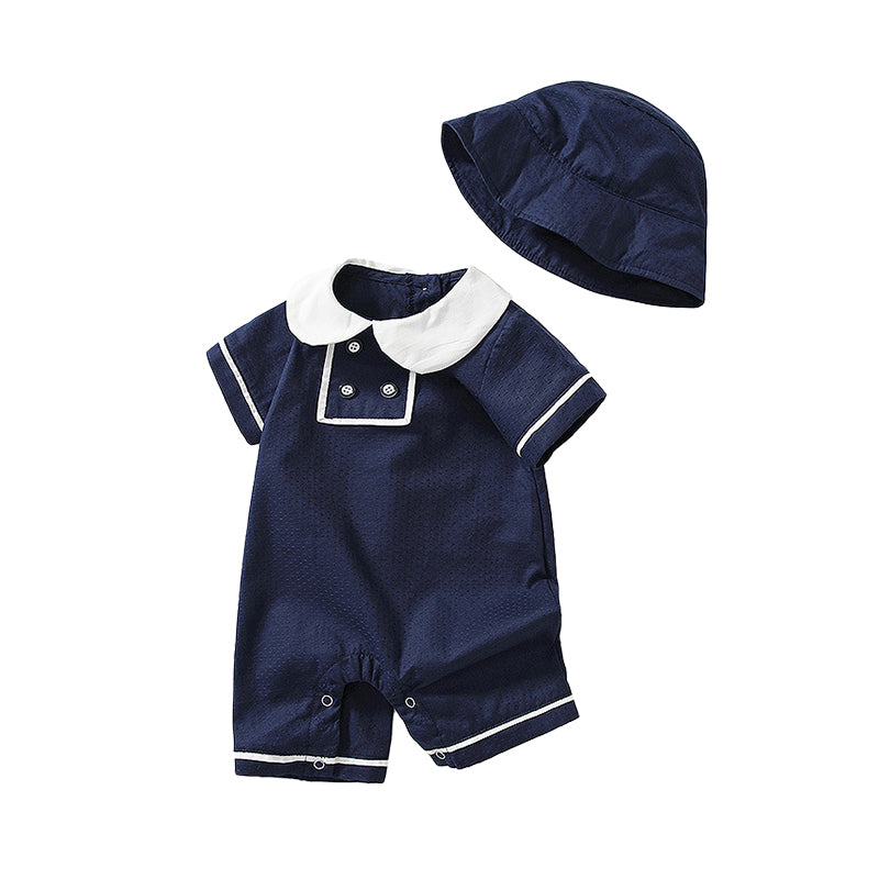 Baby Girls Color-blocking Jumpsuits Wholesale 220322215