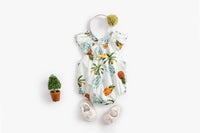 Load image into Gallery viewer, Baby Kid Girls Fruit Plant Bow Print Rompers Wholesale 22032222
