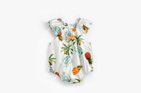 Load image into Gallery viewer, Baby Kid Girls Fruit Plant Bow Print Rompers Wholesale 22032222

