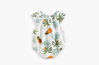 Load image into Gallery viewer, Baby Kid Girls Fruit Plant Bow Print Rompers Wholesale 22032222
