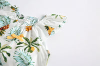 Load image into Gallery viewer, Baby Kid Girls Fruit Plant Bow Print Rompers Wholesale 22032222
