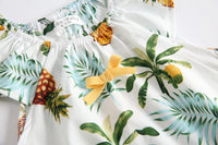 Load image into Gallery viewer, Baby Kid Girls Fruit Plant Bow Print Rompers Wholesale 22032222
