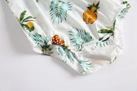 Load image into Gallery viewer, Baby Kid Girls Fruit Plant Bow Print Rompers Wholesale 22032222
