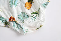Load image into Gallery viewer, Baby Kid Girls Fruit Plant Bow Print Rompers Wholesale 22032222
