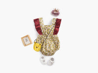 Load image into Gallery viewer, Baby Kid Girls Color-blocking Flower Print Rompers Wholesale 22032223
