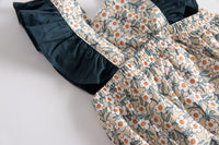 Load image into Gallery viewer, Baby Kid Girls Color-blocking Flower Print Rompers Wholesale 22032224
