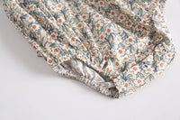 Load image into Gallery viewer, Baby Kid Girls Color-blocking Flower Print Rompers Wholesale 22032224
